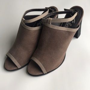 Rebels Peep Toe Mules with Ankle Strap 10